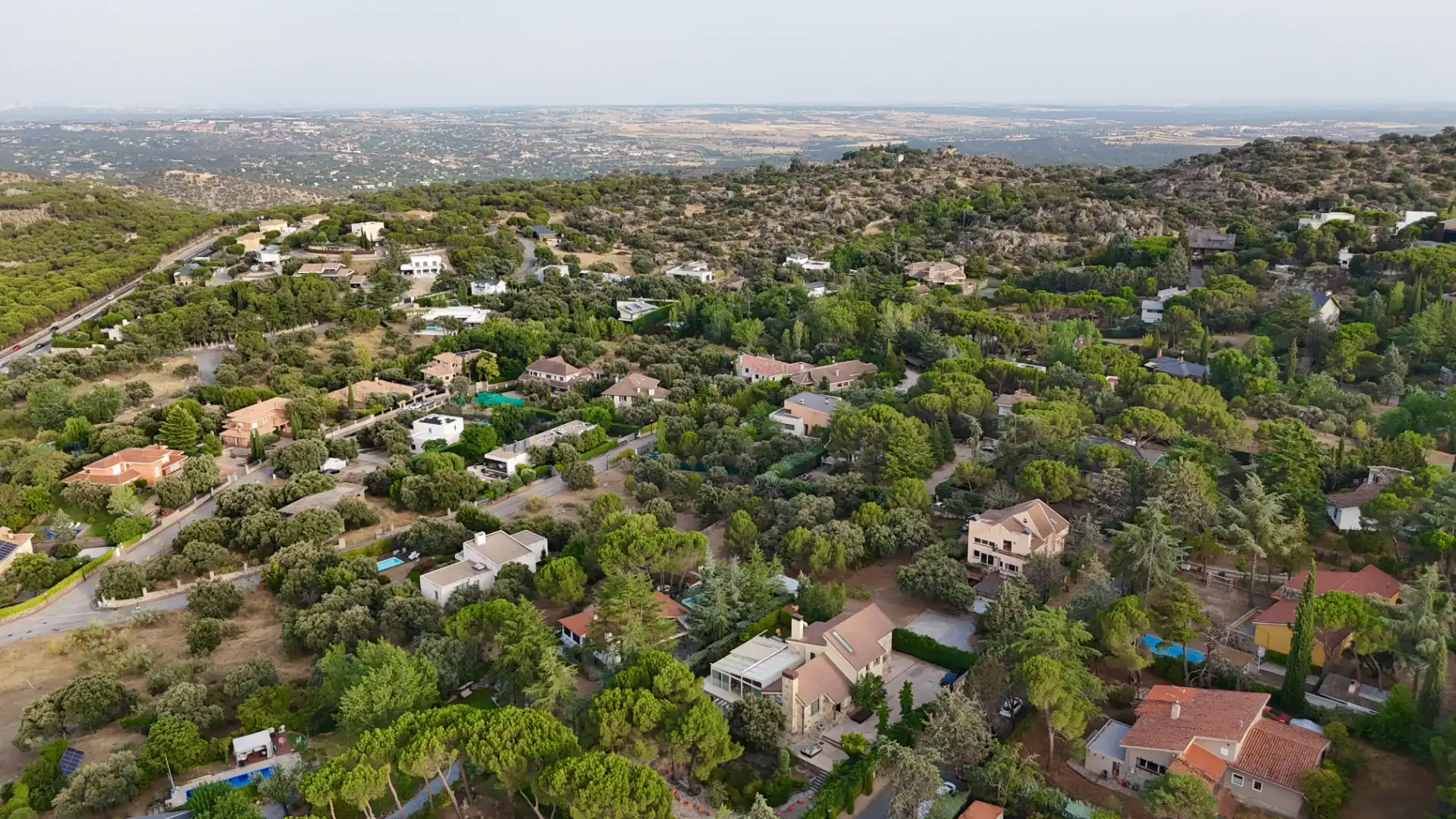 Vista exterior de Casa o chalet en venta en Galapagar con Aire acondicionado, Calefacción y Jardín privado