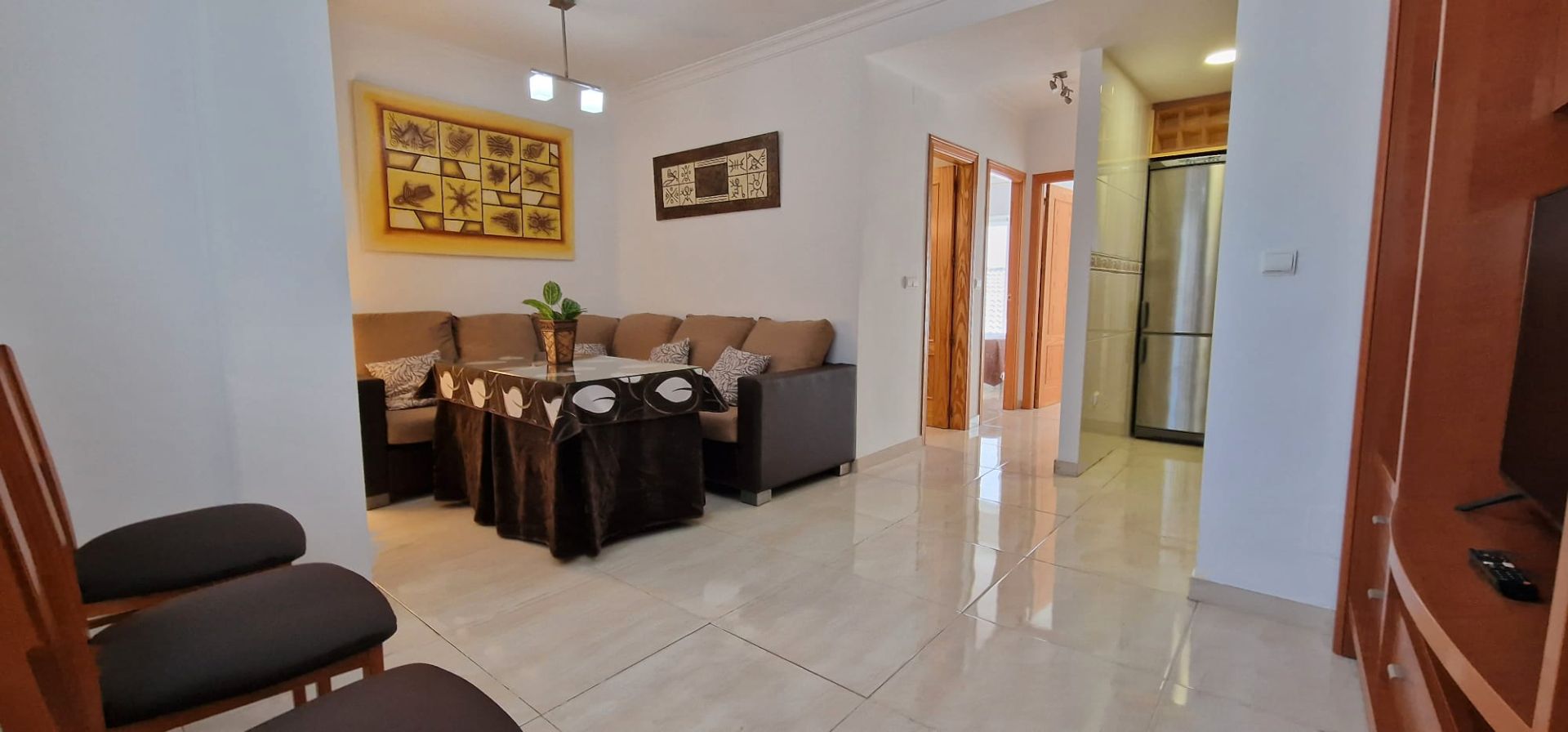 Living room of Flat for sale in Maracena  with Air Conditioner, Furnished and Oven
