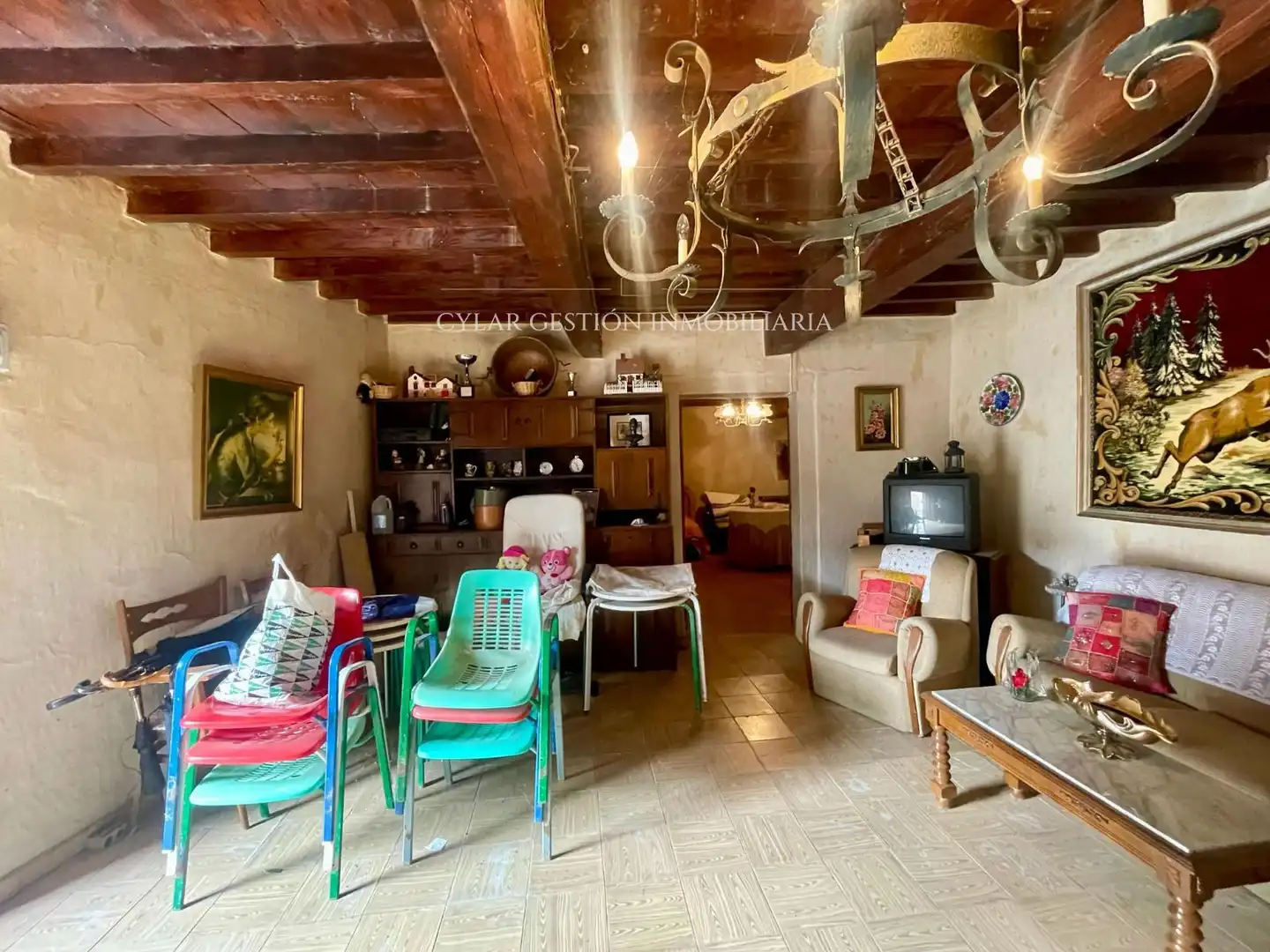 Sala de estar de Casa o chalet en venta en Monterrubio de Armuña con Terraza, Trastero y Piscina