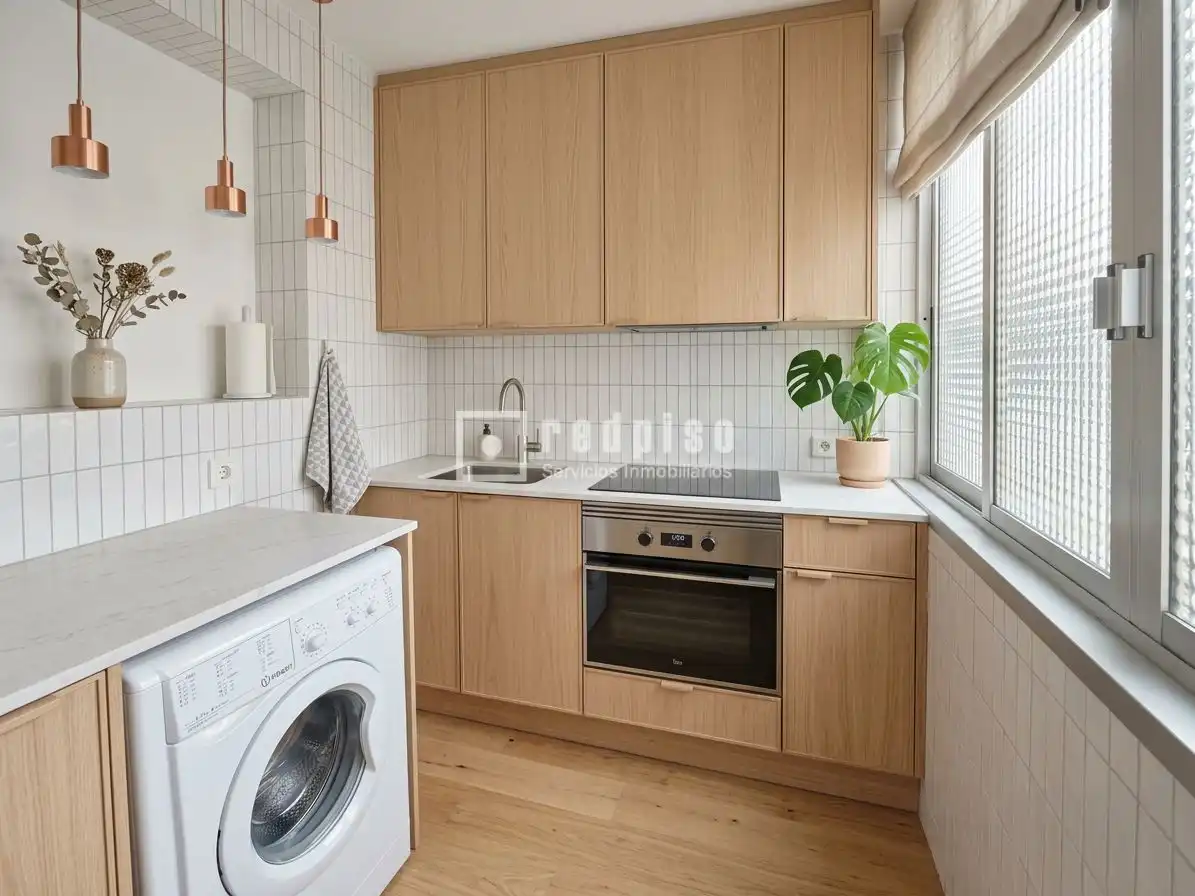 Cocina de Piso en venta en Madrid con Calefacción, Parquet y Terraza