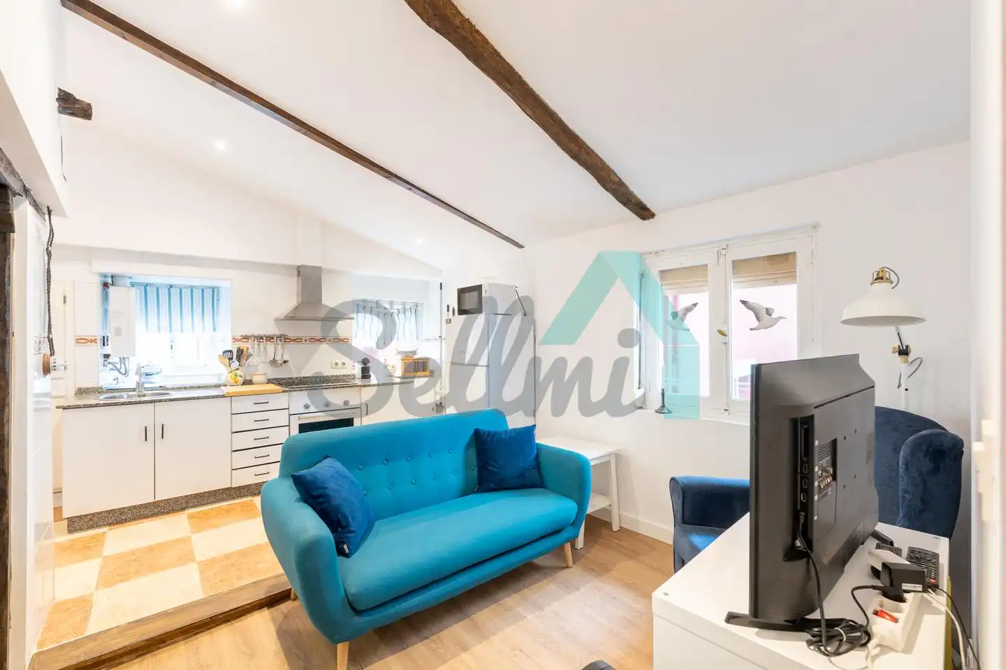 Living room of Detached homes for sale in Cudillero  with Heating, Parquet flooring and Storage room