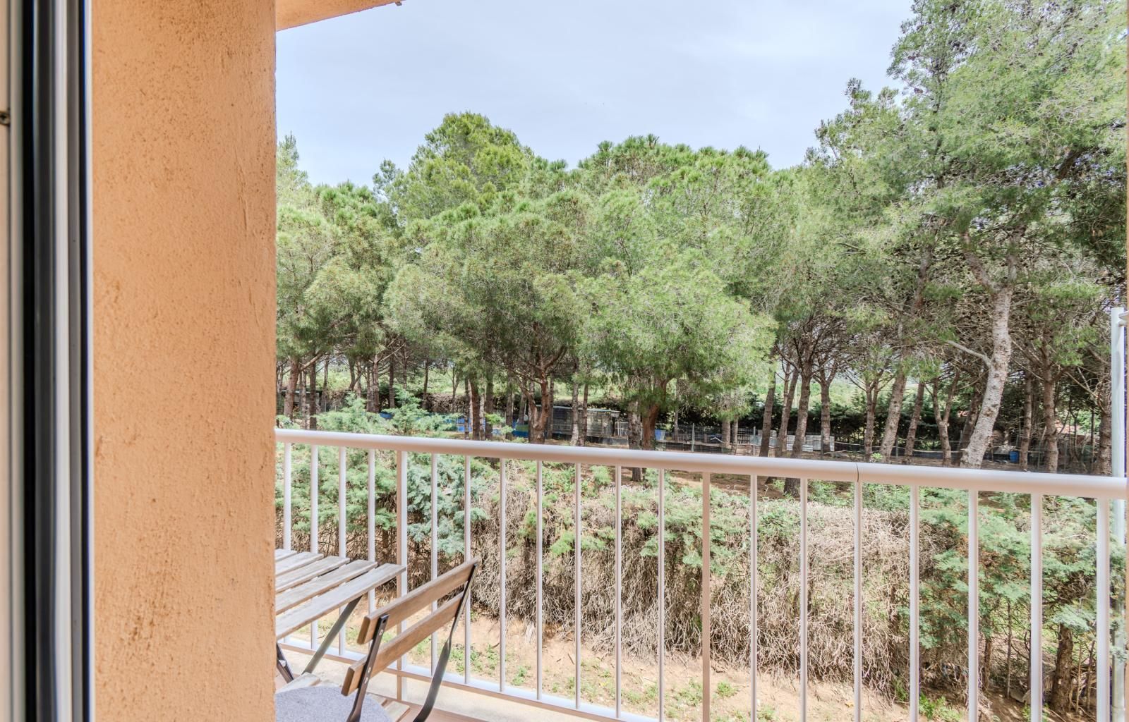 Balcony of Flat for sale in Roses  with Air Conditioner, Heating and Parquet flooring