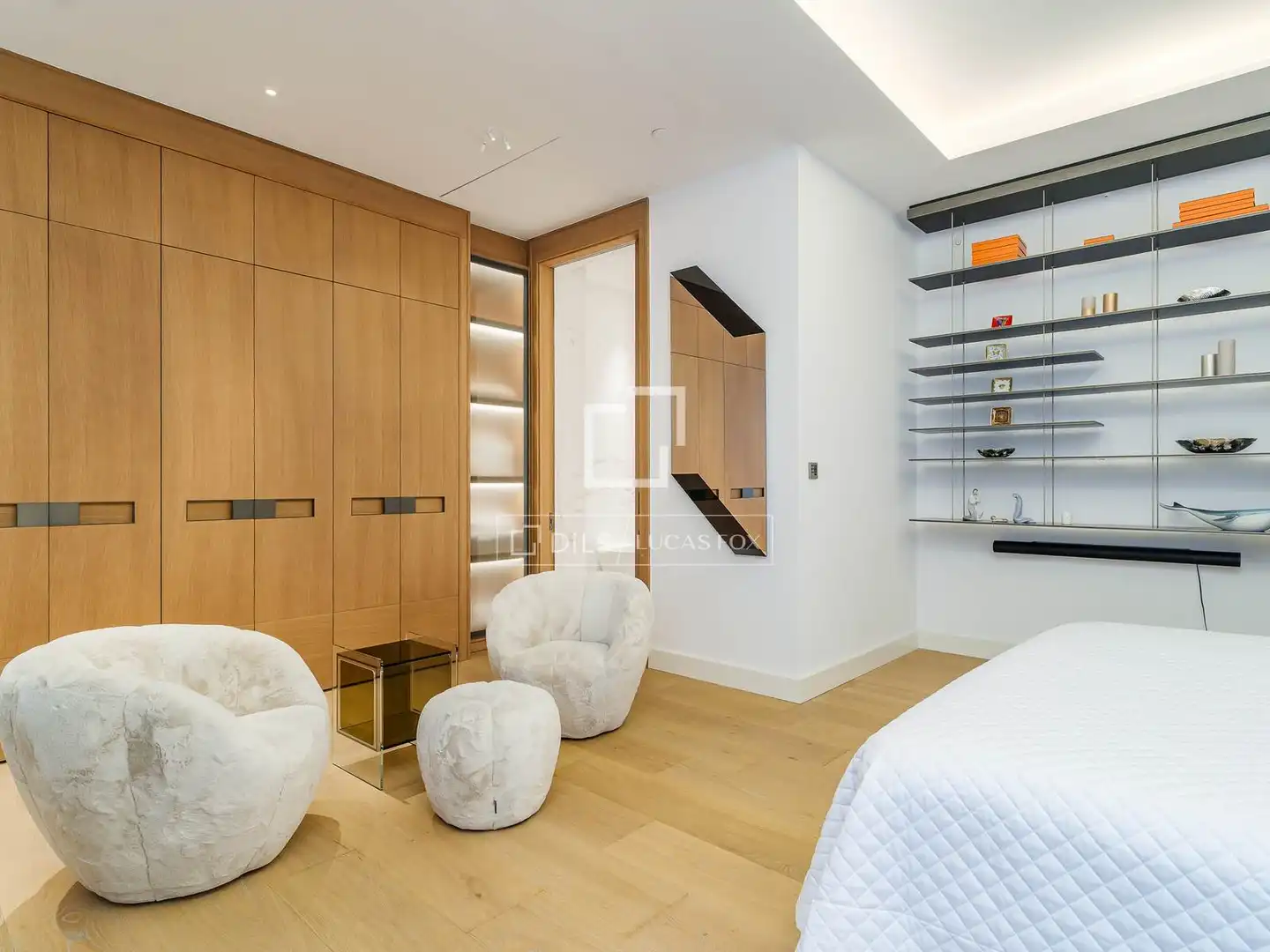 Schlafzimmer von Wohnung zum Verkauf in Barcelona mit Klimaanlage, Heizung und Parkett