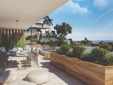 Erdgeschosswohnung mit Pool zum Verkauf in Elviria - Cabopino