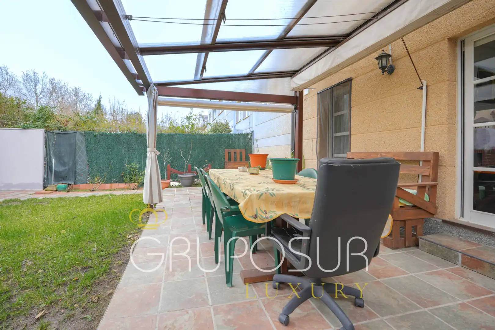 Terraza de Casa adosada en venta en Arroyo de la Encomienda con Calefacción, Jardín privado y Parquet