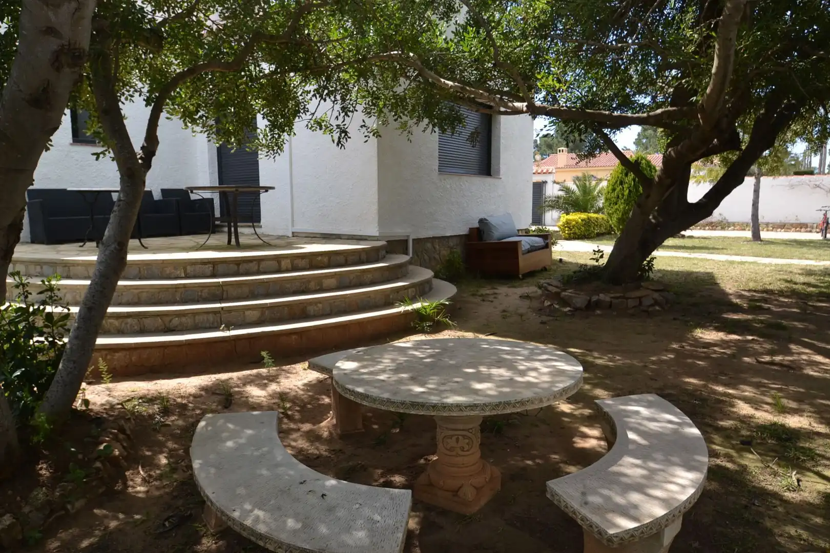 Terrassa de Casa o xalet en venda en Mont-roig del Camp amb Aire condicionat, Calefacció i Jardí privat