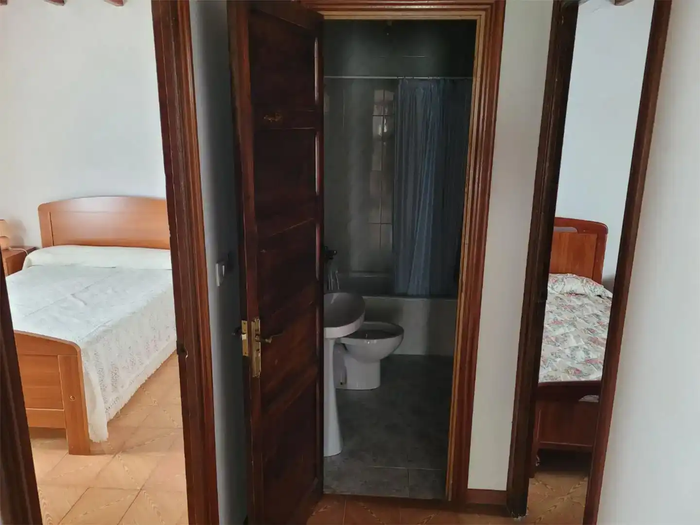 Bathroom of Flat for rent in O Vicedo   with Private garden, Furnished and Balcony