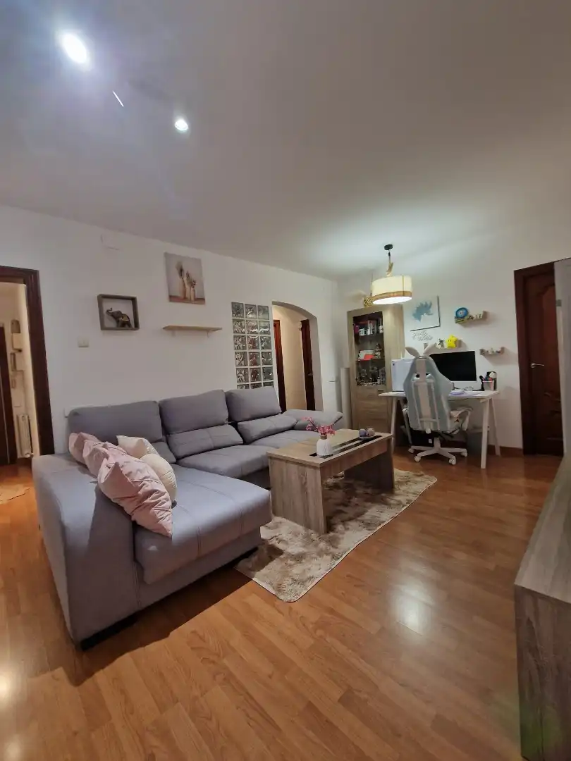 Sala d'estar de Pis en venda en Barcelona amb Calefacció, Parquet i Forn