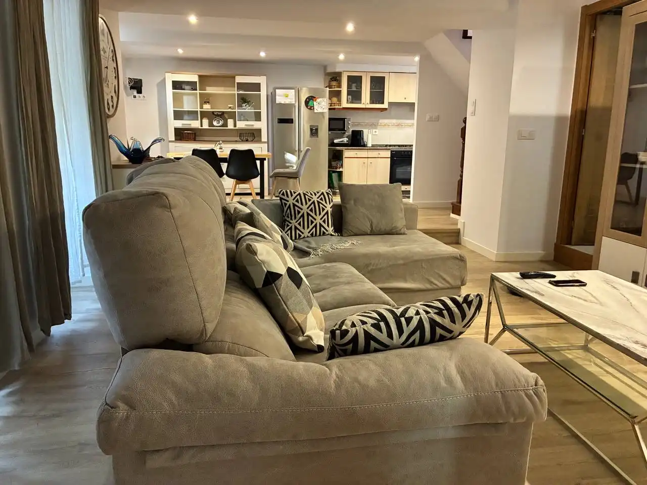 Sala de estar de Casa o chalet en venta en Cariño con Jardín privado, Terraza y Amueblado