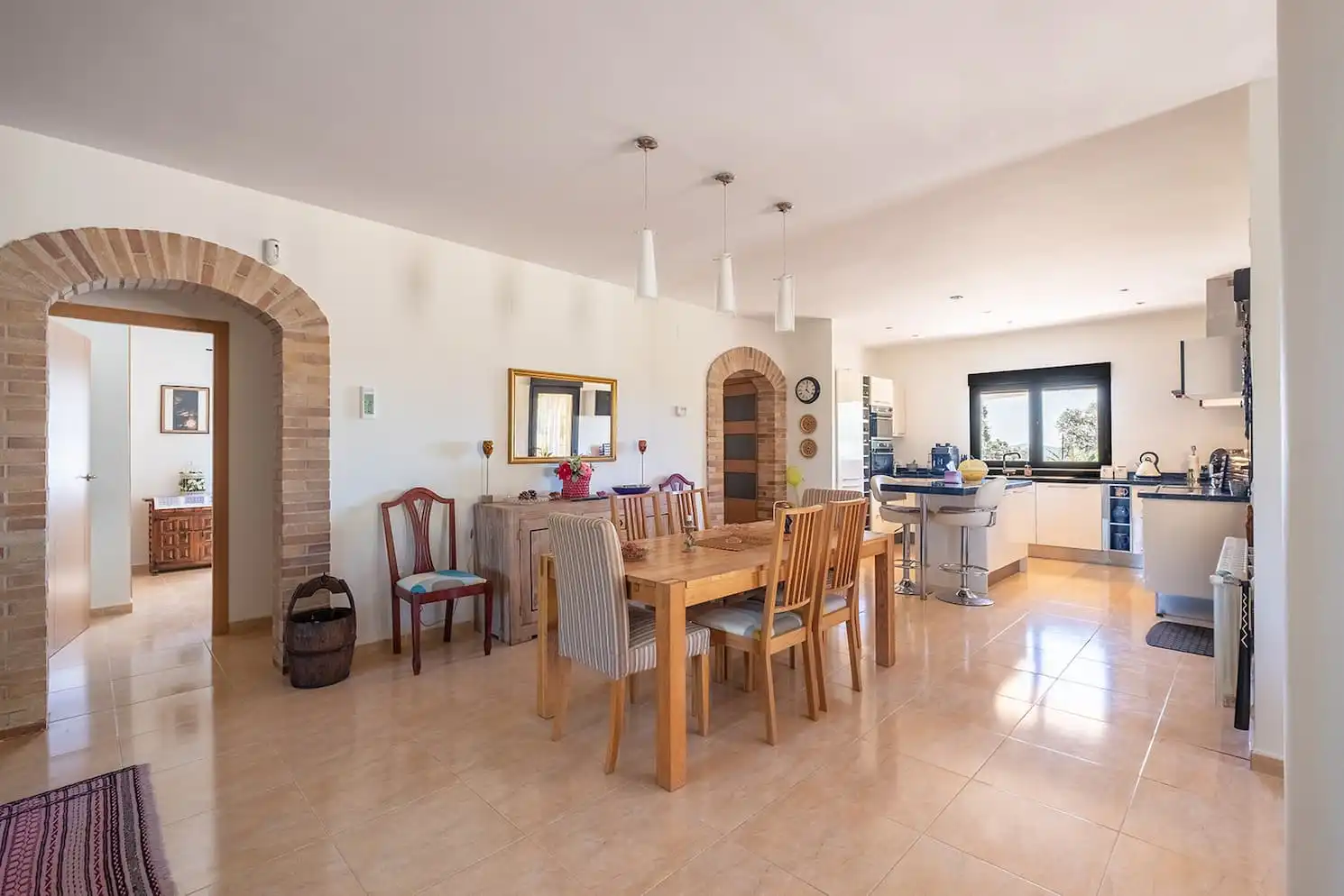 Comedor de Finca rústica en venta en Montánchez con Aire acondicionado, Calefacción y Jardín privado
