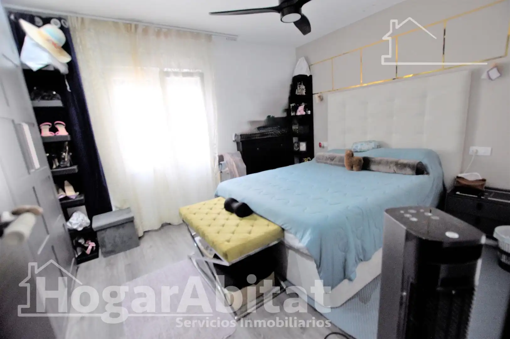 Schlafzimmer von Wohnung zum Verkauf in Alfafar mit Klimaanlage, Heizung und Parkett