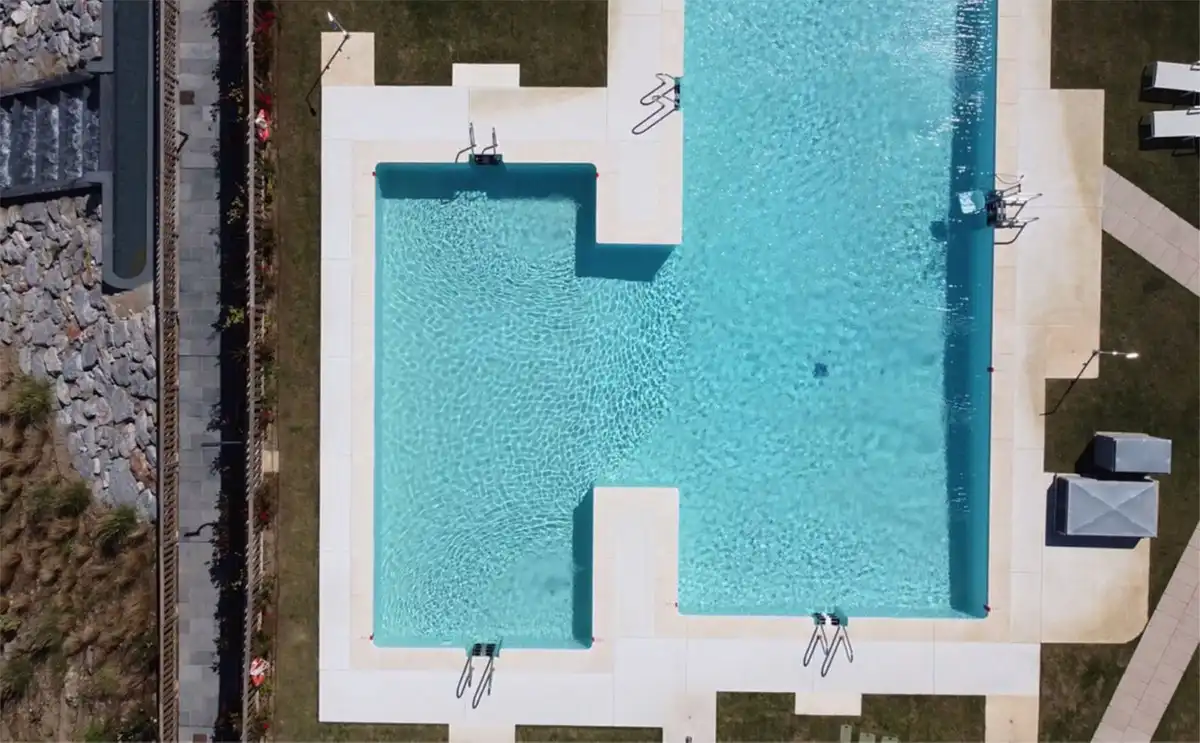 Schwimmbecken von Erdgeschoss zum Verkauf in Mijas mit Klimaanlage, Terrasse und Abstellraum