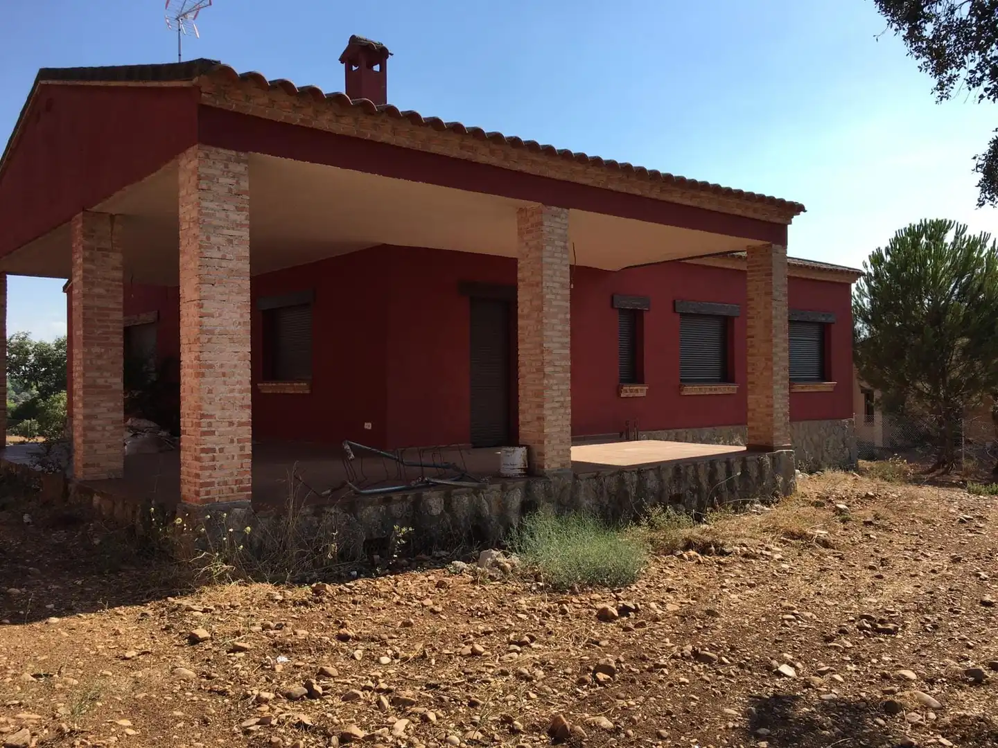 Exterior view of Houses for sale in San Román de los Montes  with Air Conditioner, Heating and Private garden
