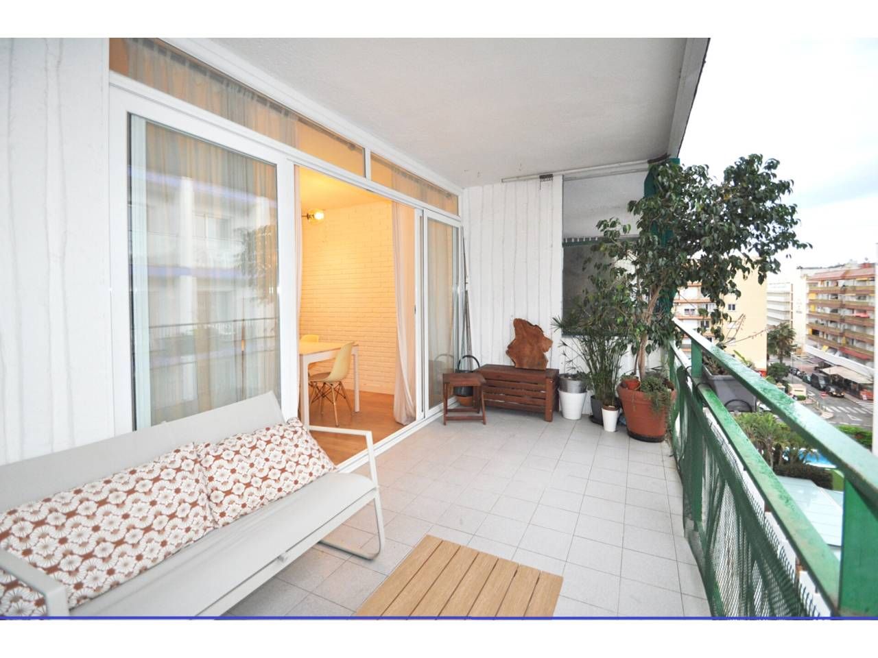 Balcony of Flat for sale in Lloret de Mar  with Air Conditioner, Heating and Parquet flooring