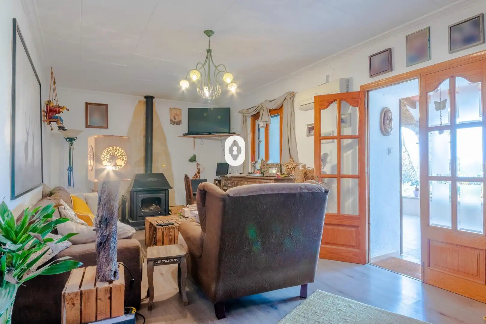 Wohnzimmer von Country house zum Verkauf in Inca mit Klimaanlage, Heizung und Privatgarten