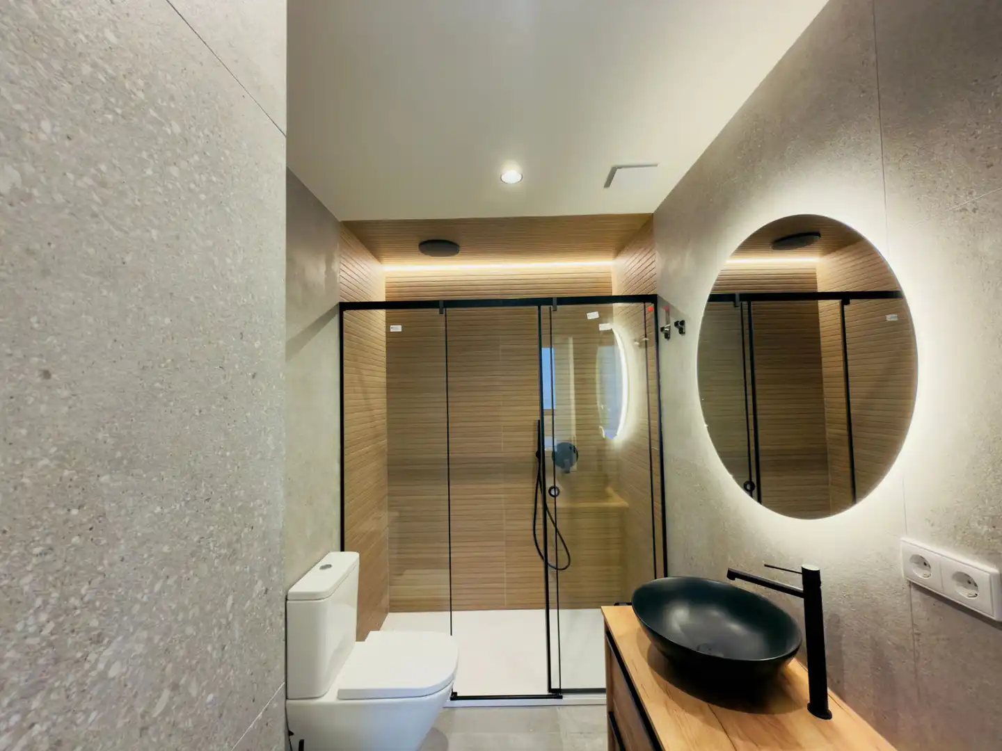 Badezimmer von Wohnung zur Miete in Bonrepòs i Mirambell mit Klimaanlage, Heizung und Möbliert