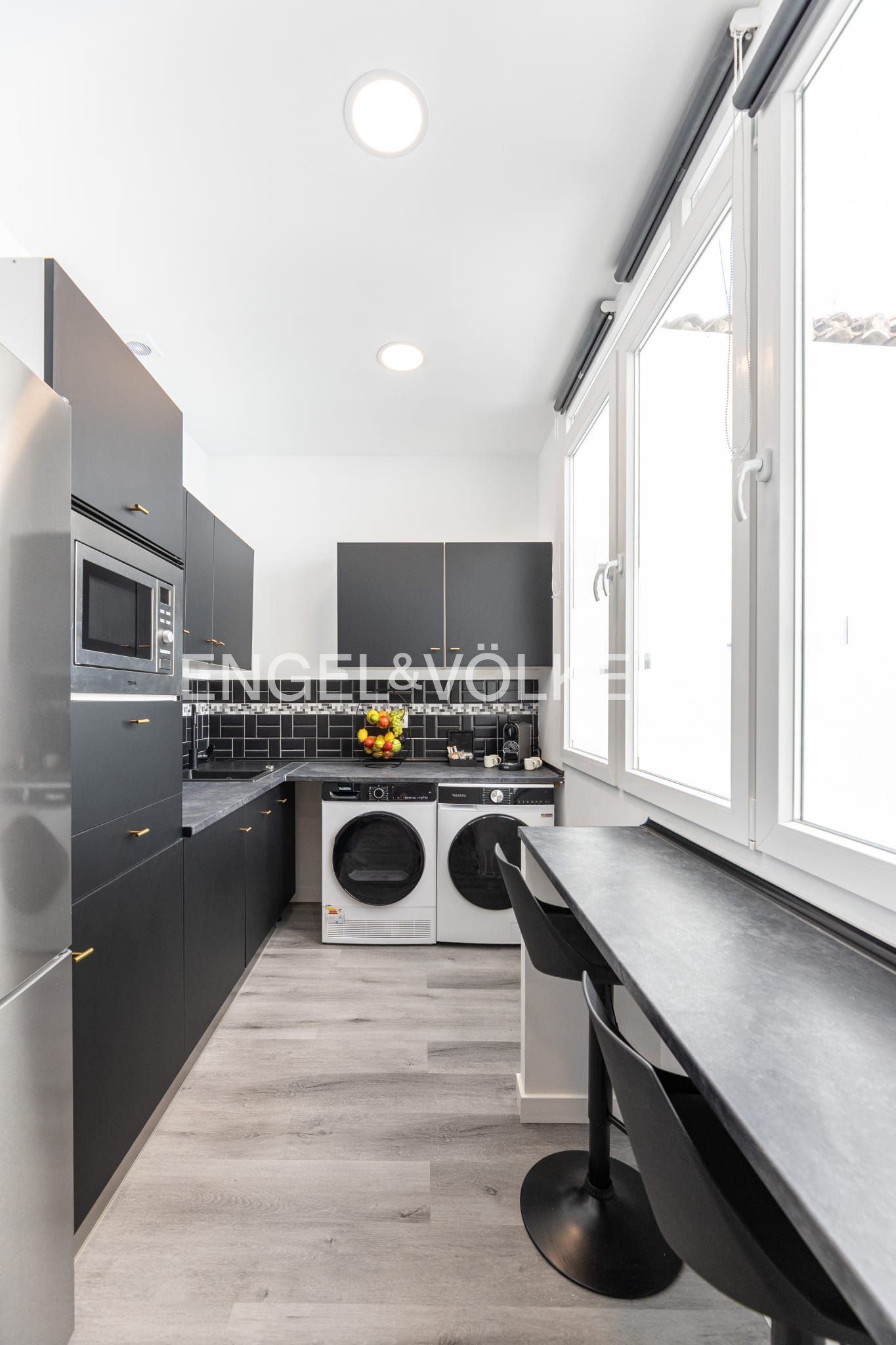 Cuina de Apartament de lloguer en  Valencia Capital amb Aire condicionat, Calefacció i Parquet