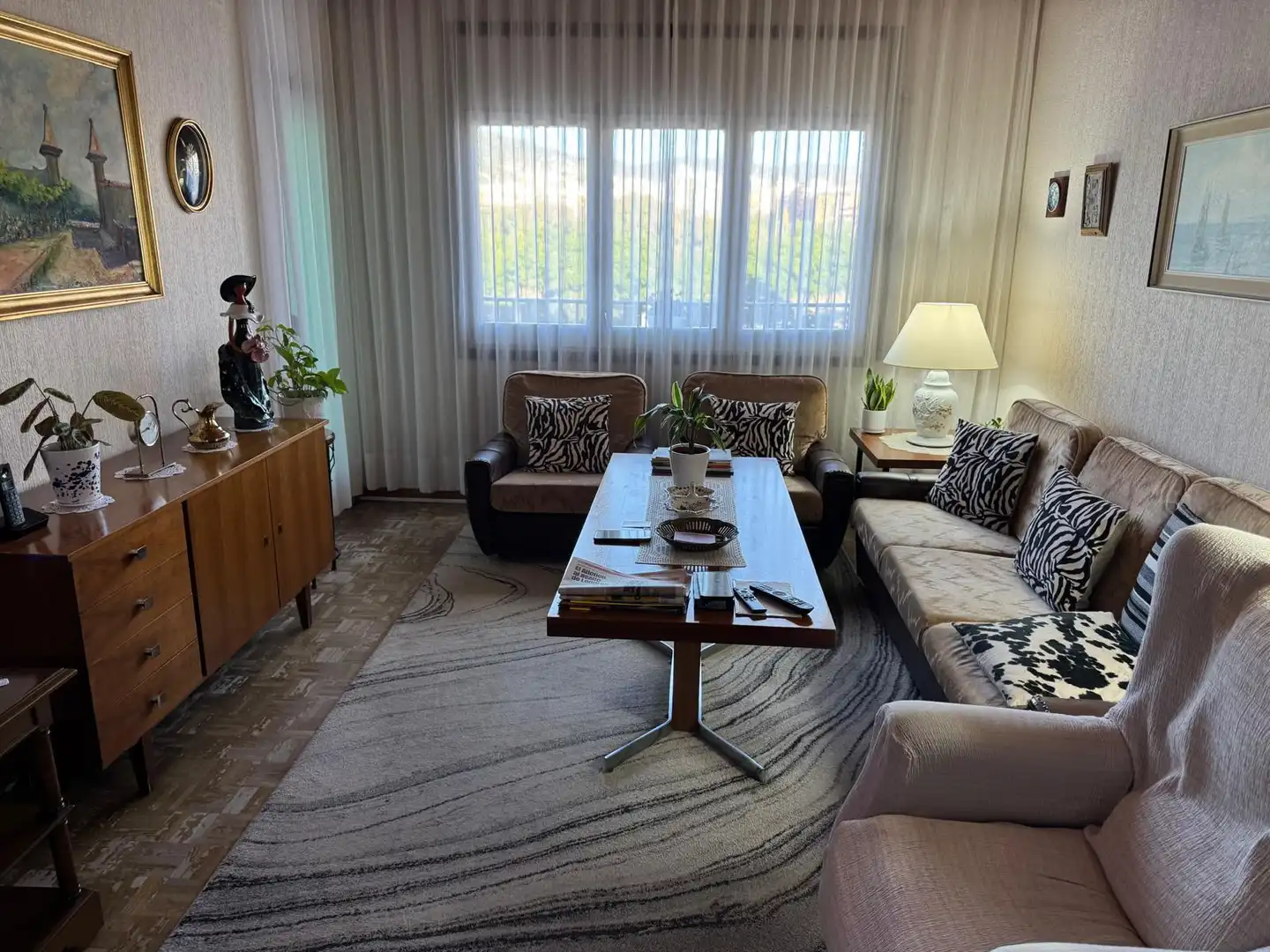 Sala de estar de Piso en venta en Badalona con Amueblado, Horno y Lavadora