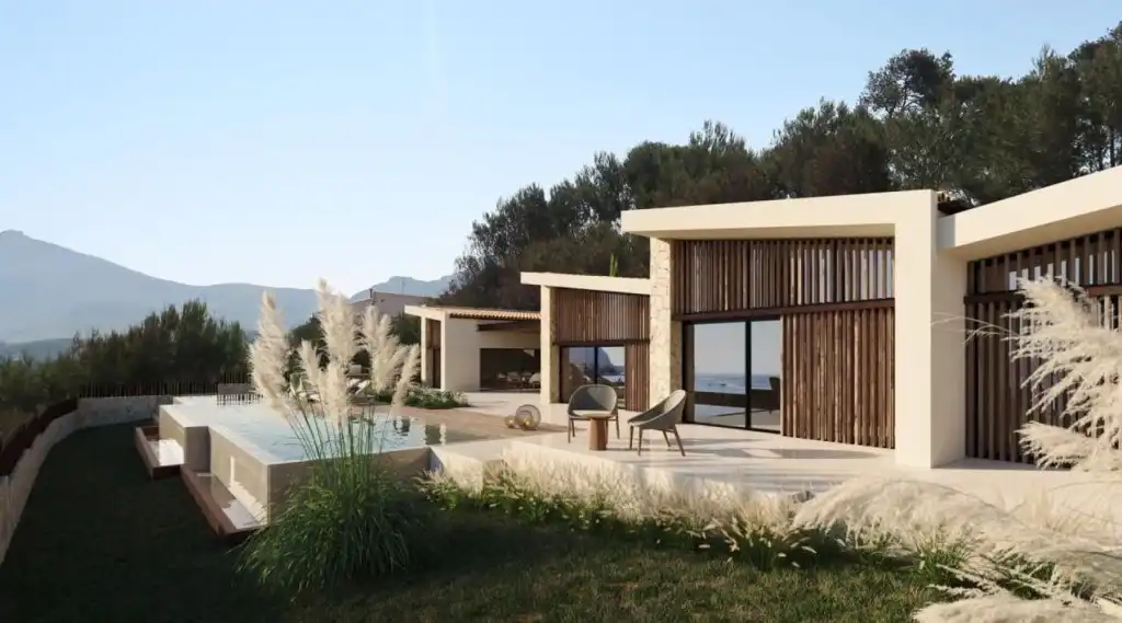 Vista exterior de Casa o xalet en venda en Alcúdia amb Aire condicionat, Jardí privat i Piscina