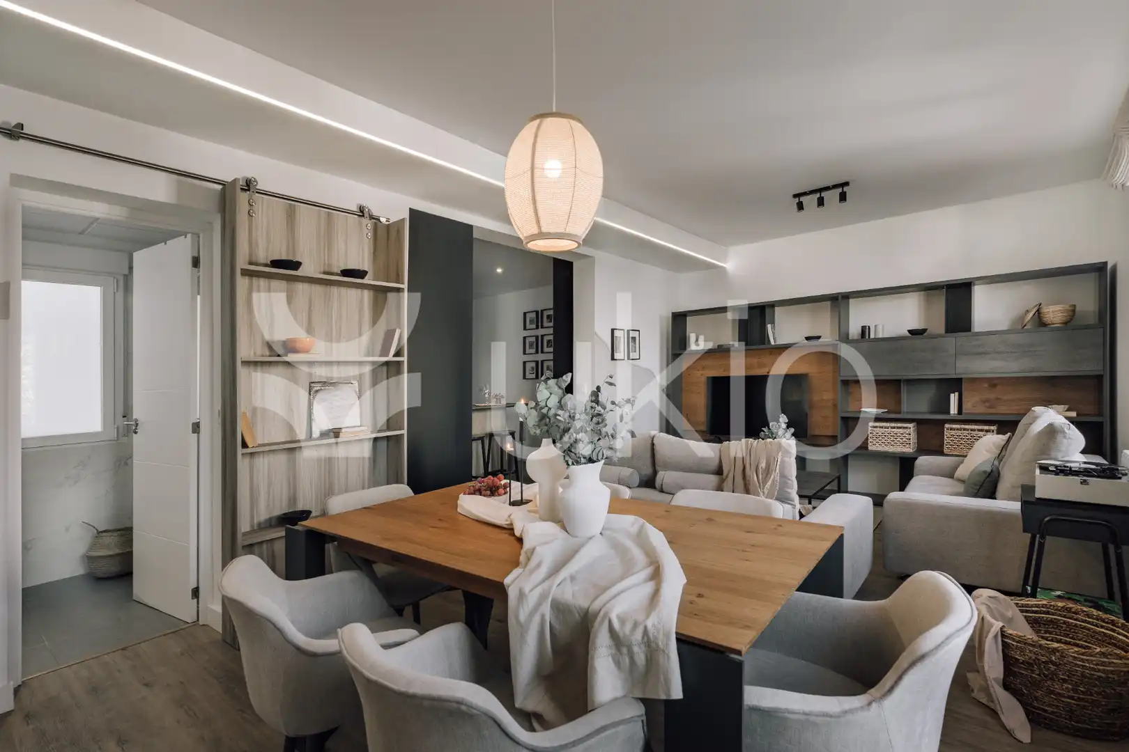 Sala d'estar de Apartament de lloguer en Madrid amb Aire condicionat, Calefacció i Moblat
