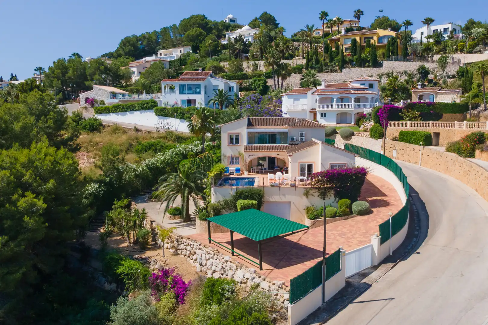 Vista exterior de Casa o chalet en venta en Jávea / Xàbia con Aire acondicionado, Jardín privado y Terraza