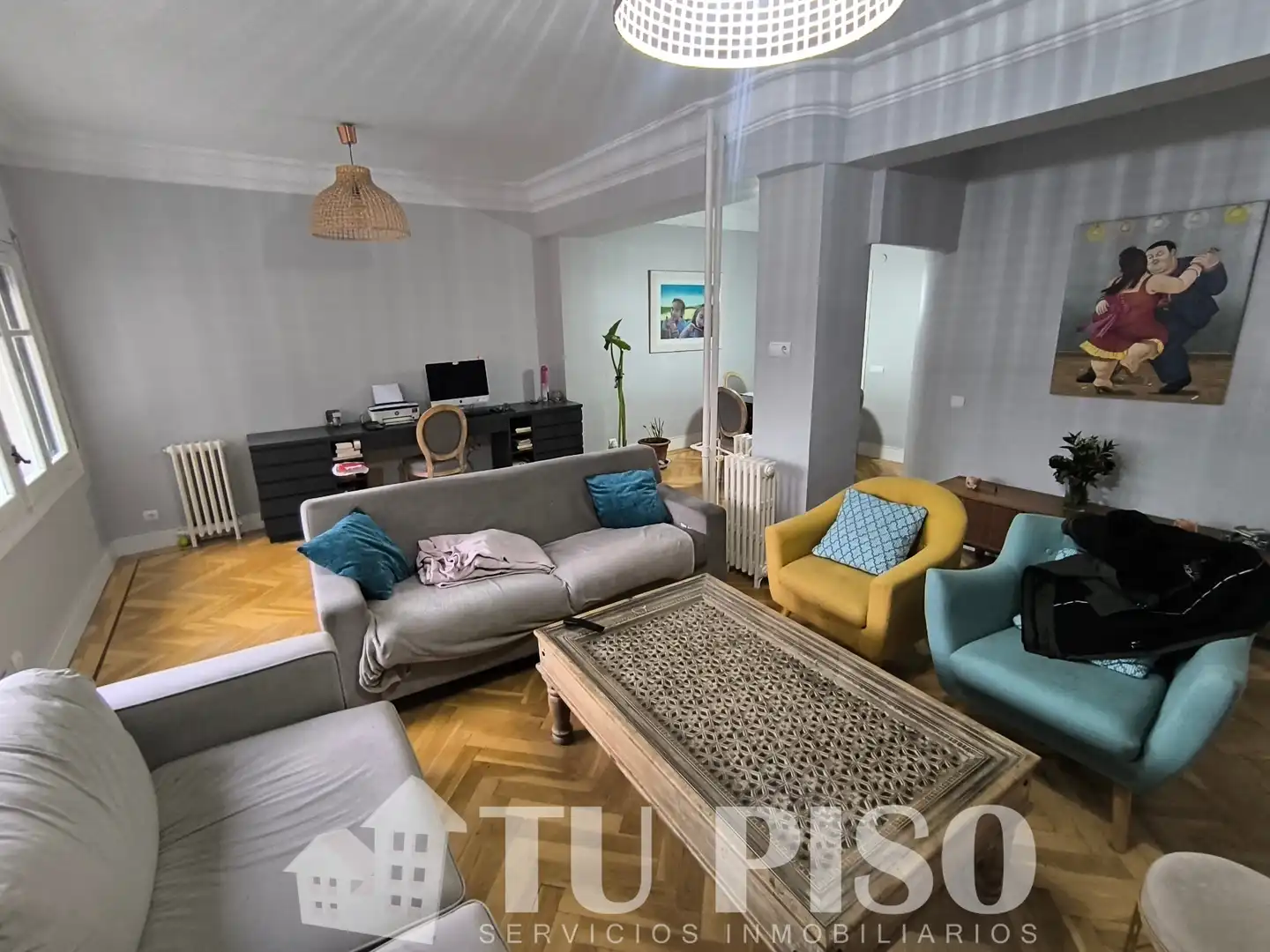 Sala de estar de Piso en venta en Madrid con Calefacción, Trastero y Amueblado