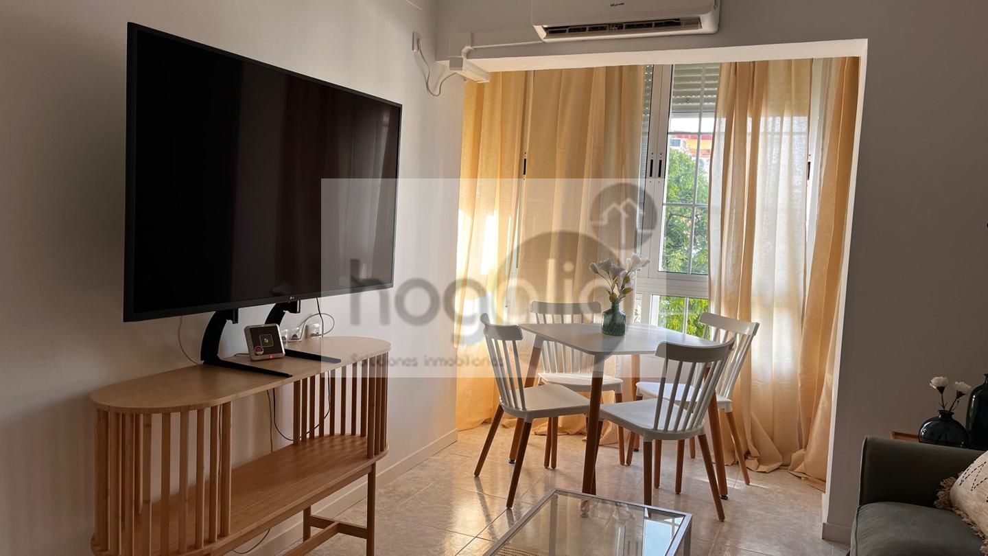 Sala d'estar de Pis de lloguer en  Sevilla Capital amb Aire condicionat i Moblat