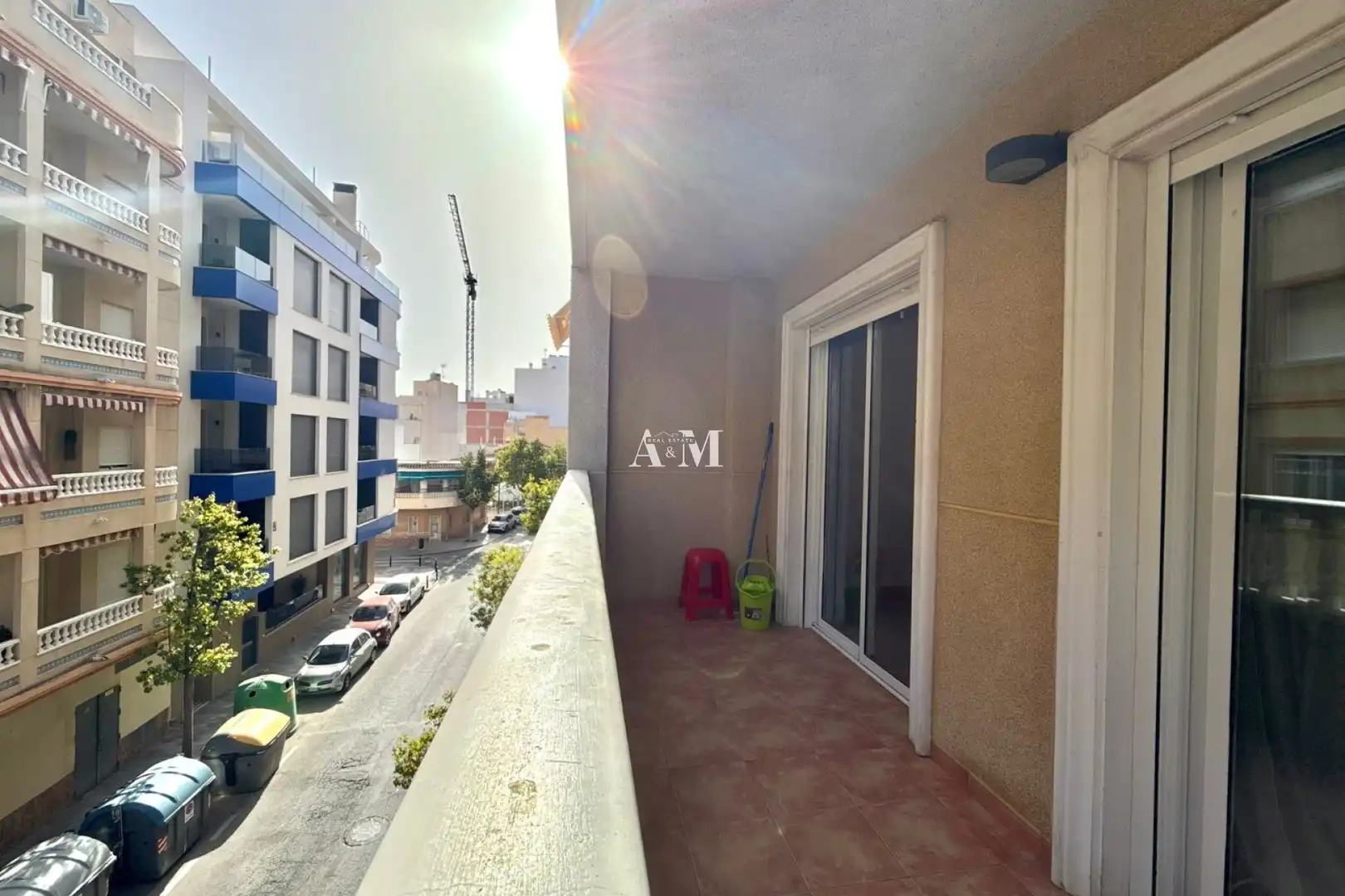 Balcony of Apartments for rent in Torrevieja  with Air Conditioner, Heating and Parquet flooring