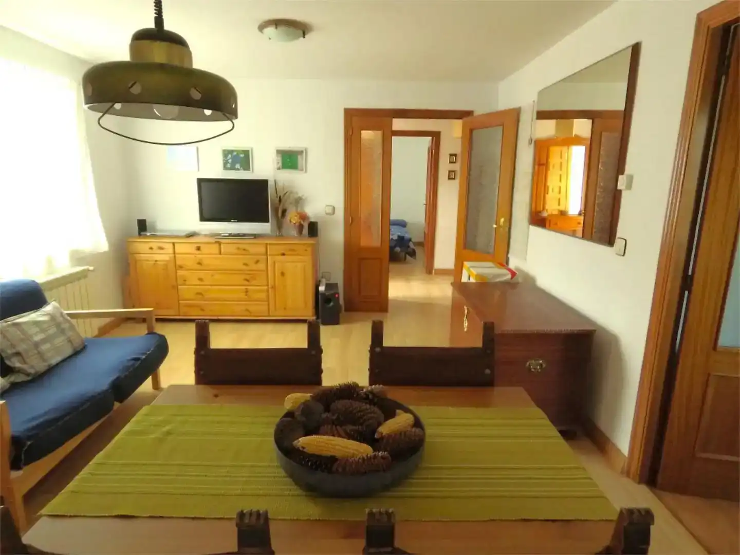 Sala de estar de Piso en venta en Aliaga con Parquet, Amueblado y Balcón