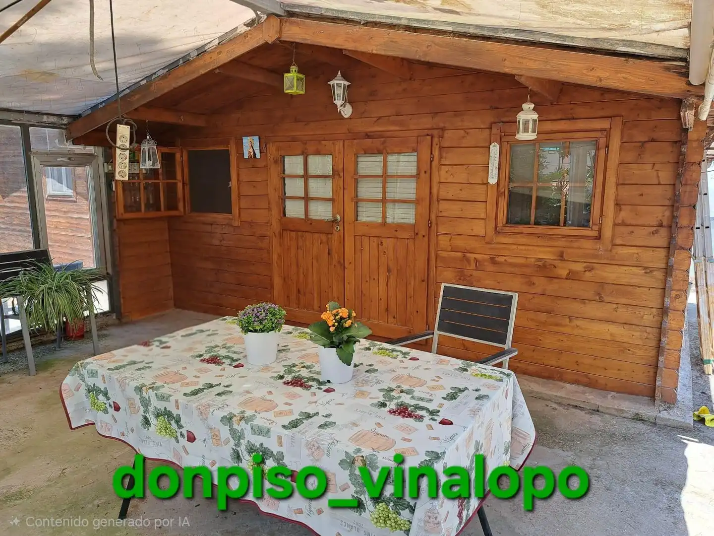 Terraza de Finca rústica en venta en Tibi con Aire acondicionado, Calefacción y Jardín privado