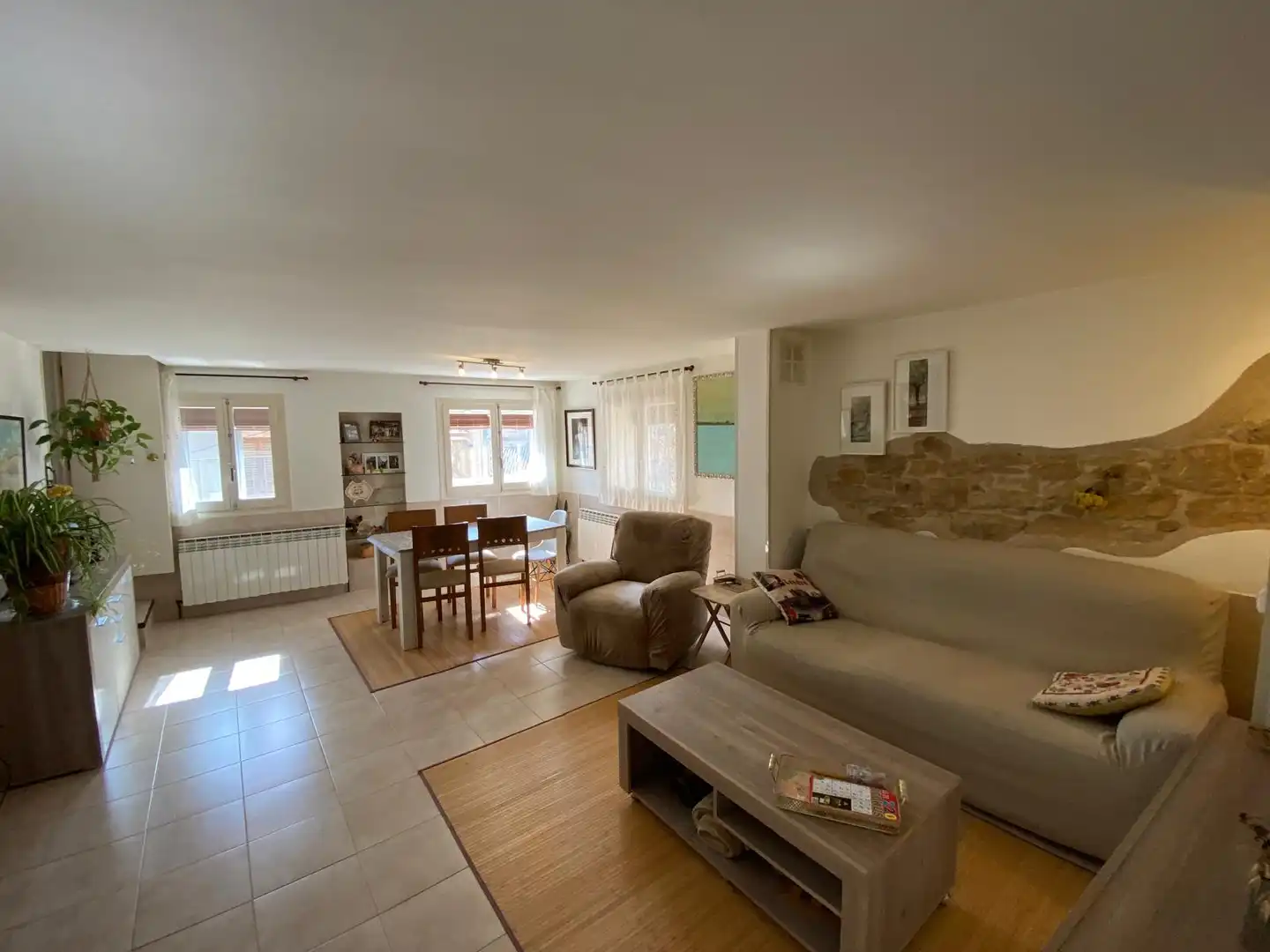 Sala de estar de Casa adosada en venta en Els Omells de na Gaia con Calefacción, Amueblado y Horno