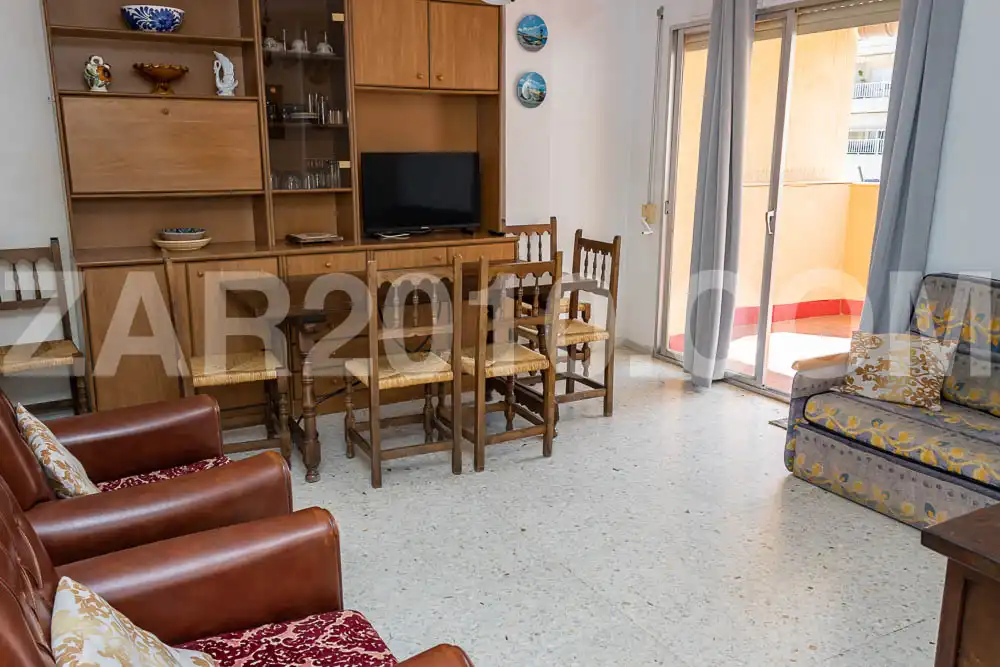 Sala de estar de Piso en venta en Garrucha con Aire acondicionado, Terraza y Amueblado