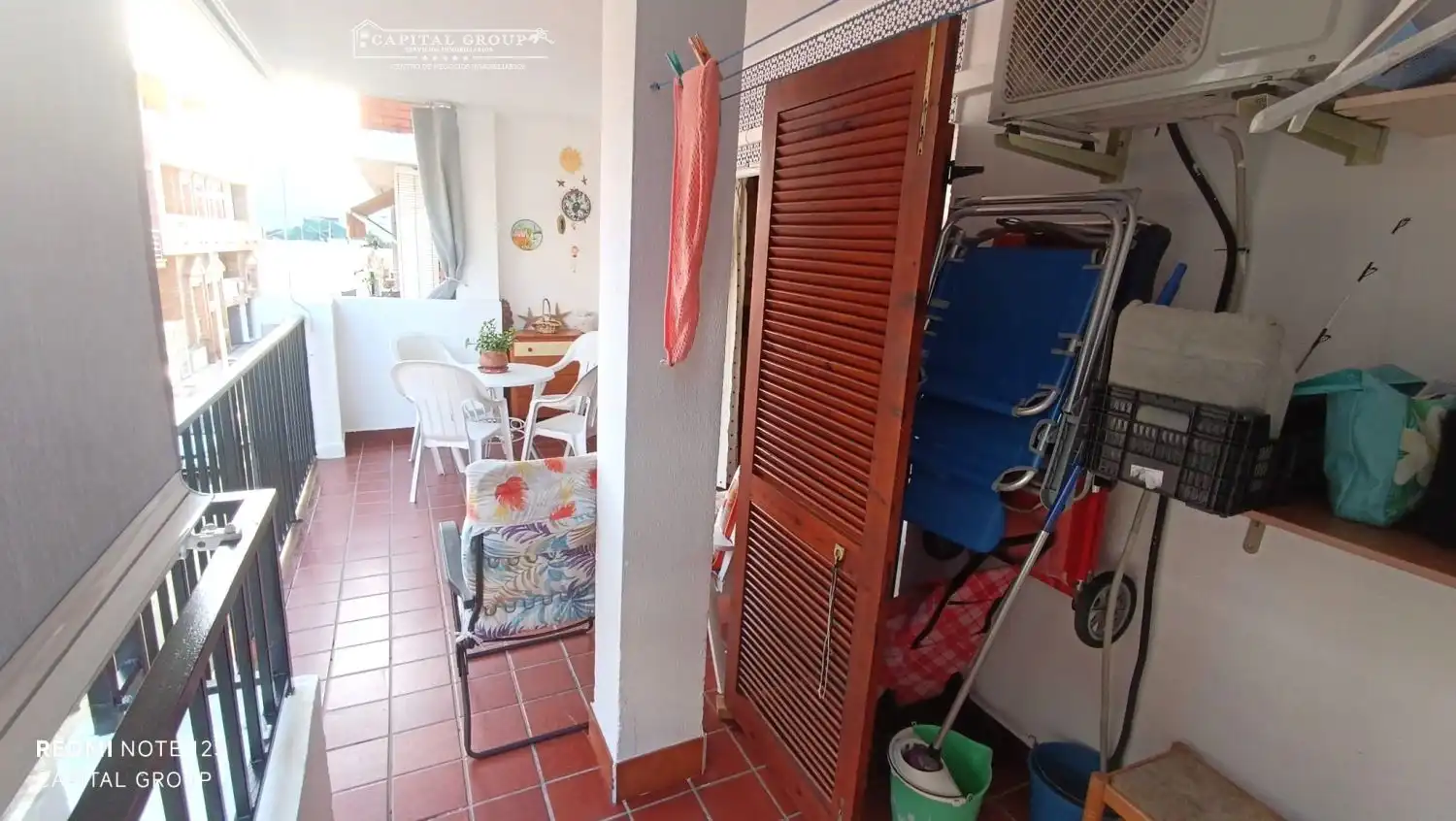 Terraza de Piso de alquiler en Punta Umbría con Aire acondicionado, Terraza y Amueblado