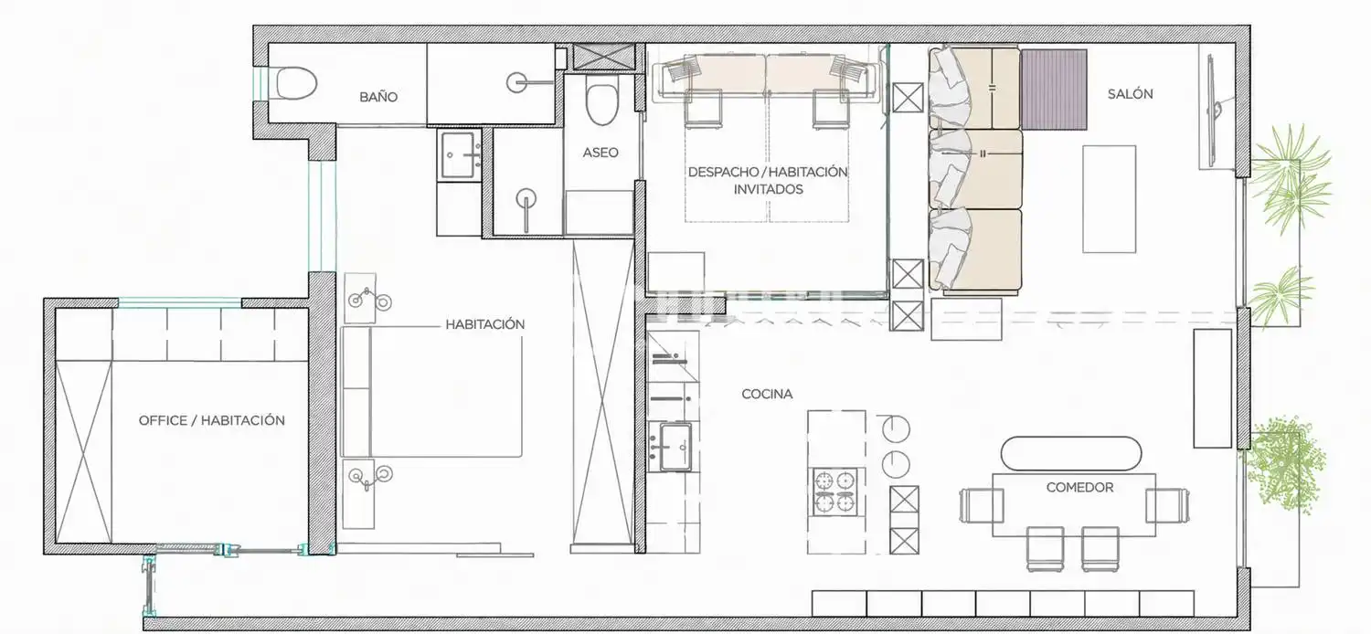 Piso con ascensor en venta en del Ave María, imagen 26