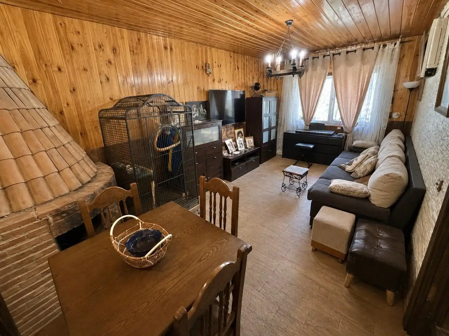 Living room of Detached homes for sale in Torrejón de la Calzada  with Air Conditioner, Heating and Private garden