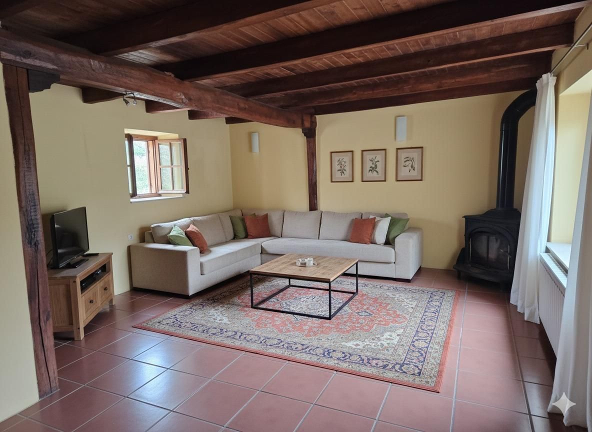 Living room of Country house for sale in Garrafe de Torío  with Heating, Private garden and Terrace