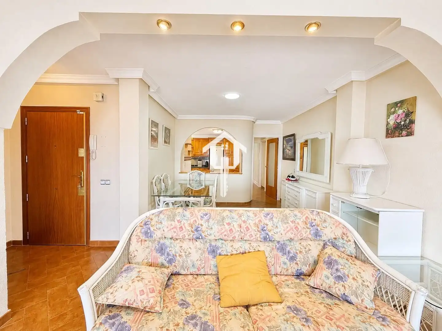 Sala d'estar de Àtic en venda en Alicante / Alacant amb Aire condicionat, Terrassa i Moblat