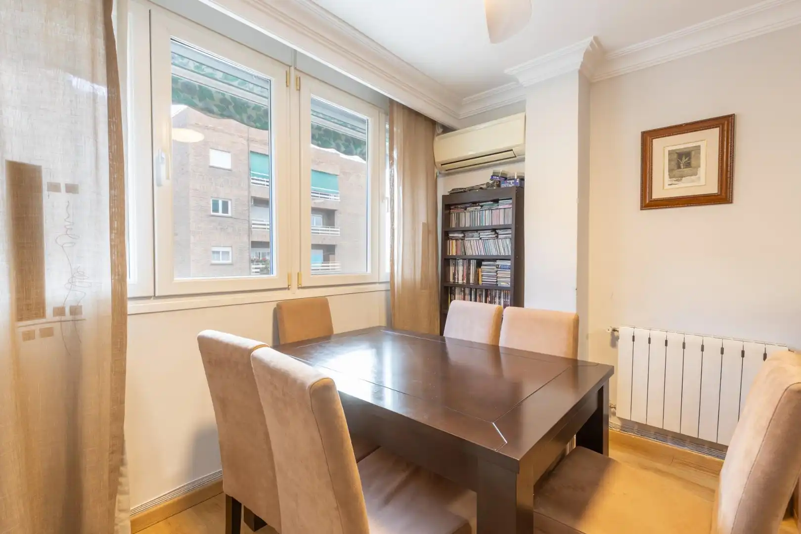 Dining room of Flat for sale in Granada  with Parquet flooring and Storage room