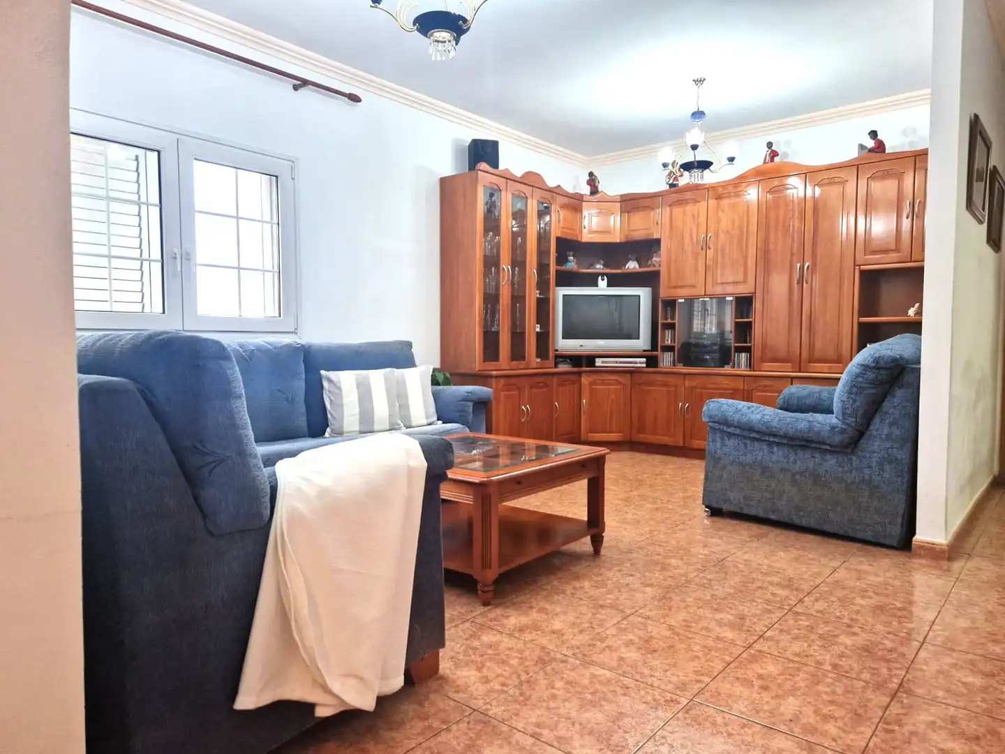 Sala de estar de Casa o chalet en venta en Vega de San Mateo con Jardín privado, Terraza y Internet