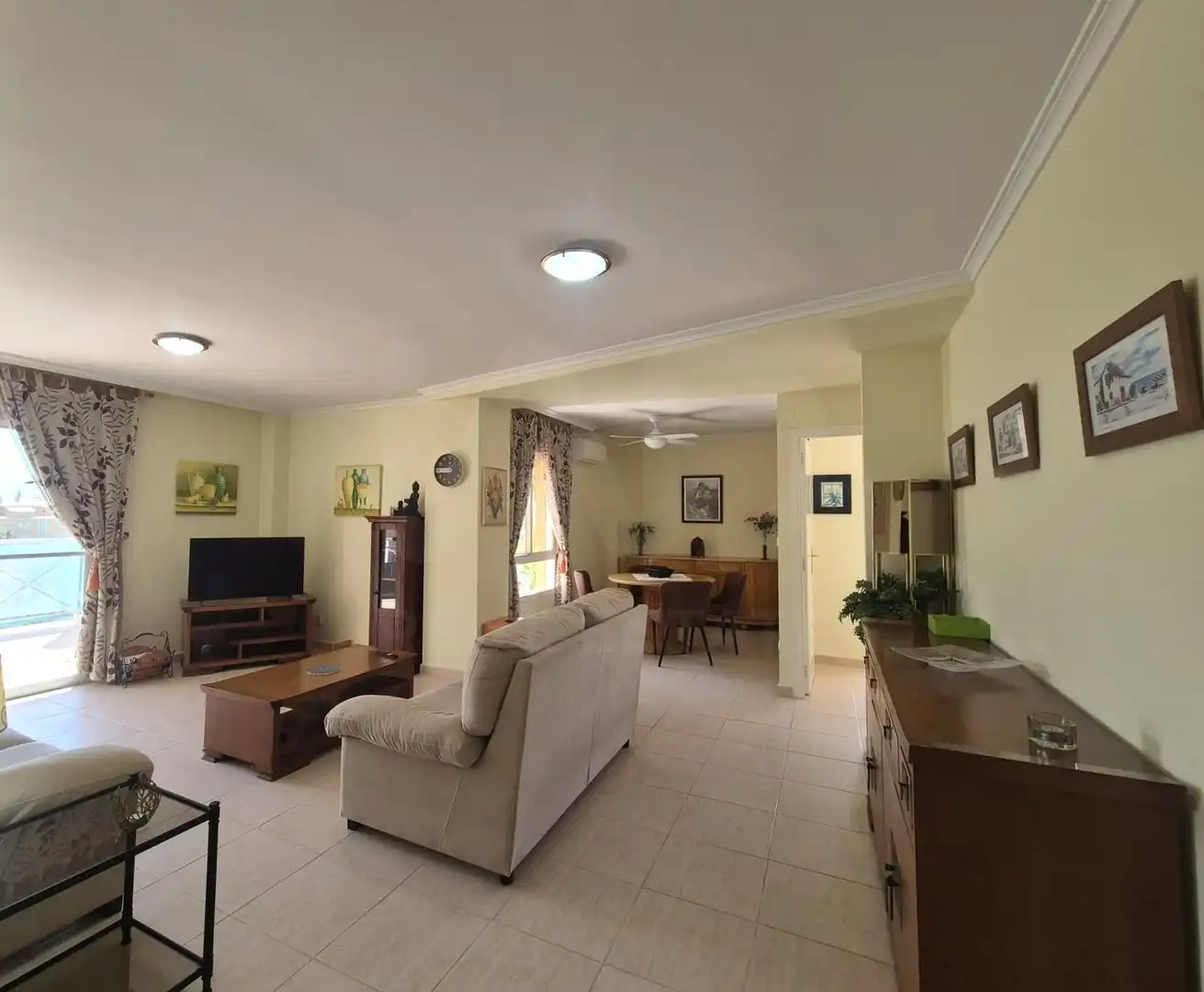 Living room of Flat for sale in Dénia  with Air Conditioner, Heating and Terrace