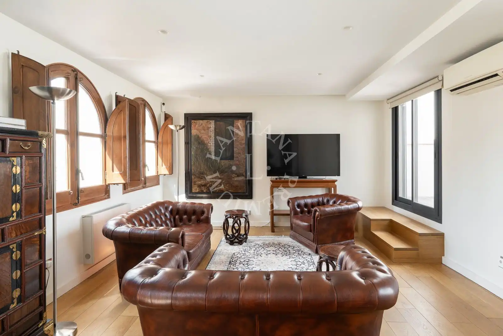 Sala de estar de Casa o chalet en venta en Barcelona con Calefacción y Terraza