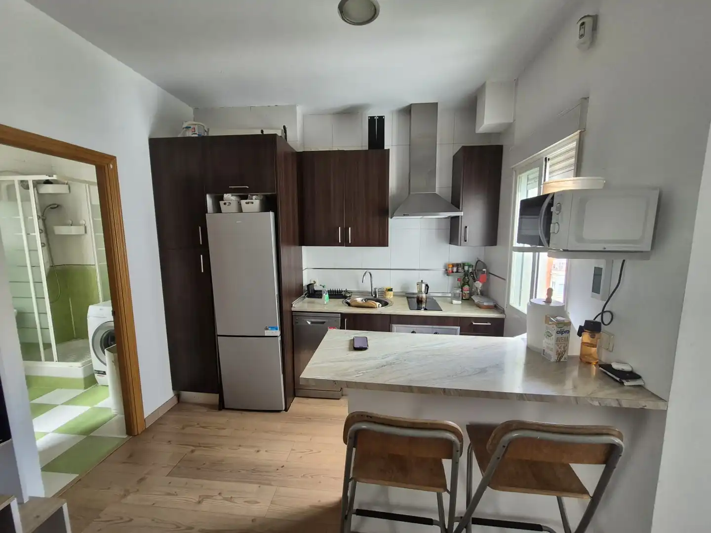 Kitchen of Flat for sale in Madrid  with Heating, Parquet flooring and Furnished