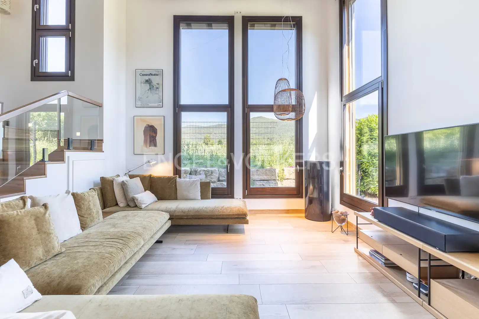 Sala d'estar de Casa o xalet en venda en Sant Esteve de Palautordera amb Aire condicionat, Calefacció i Jardí privat