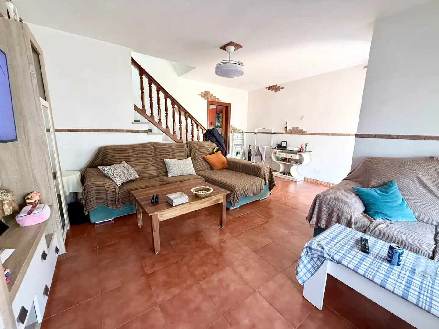 Living room of Houses for sale in Roquetas de Mar  with Terrace and Furnished