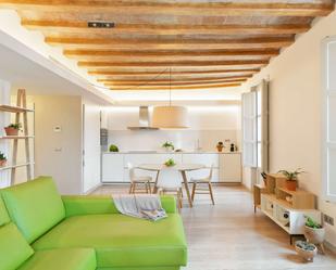 Sala d'estar de Apartament per a compartir en  Barcelona Capital amb Aire condicionat i Terrassa