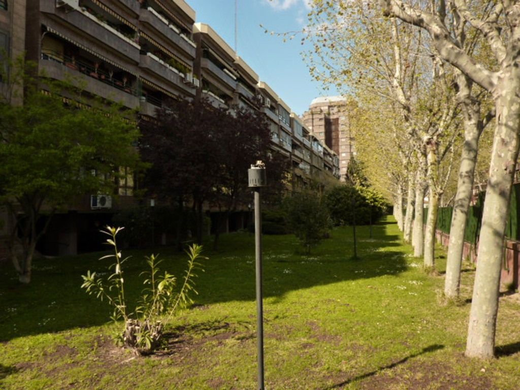 Exterior view of Flat for sale in  Madrid Capital  with Air Conditioner, Heating and Private garden