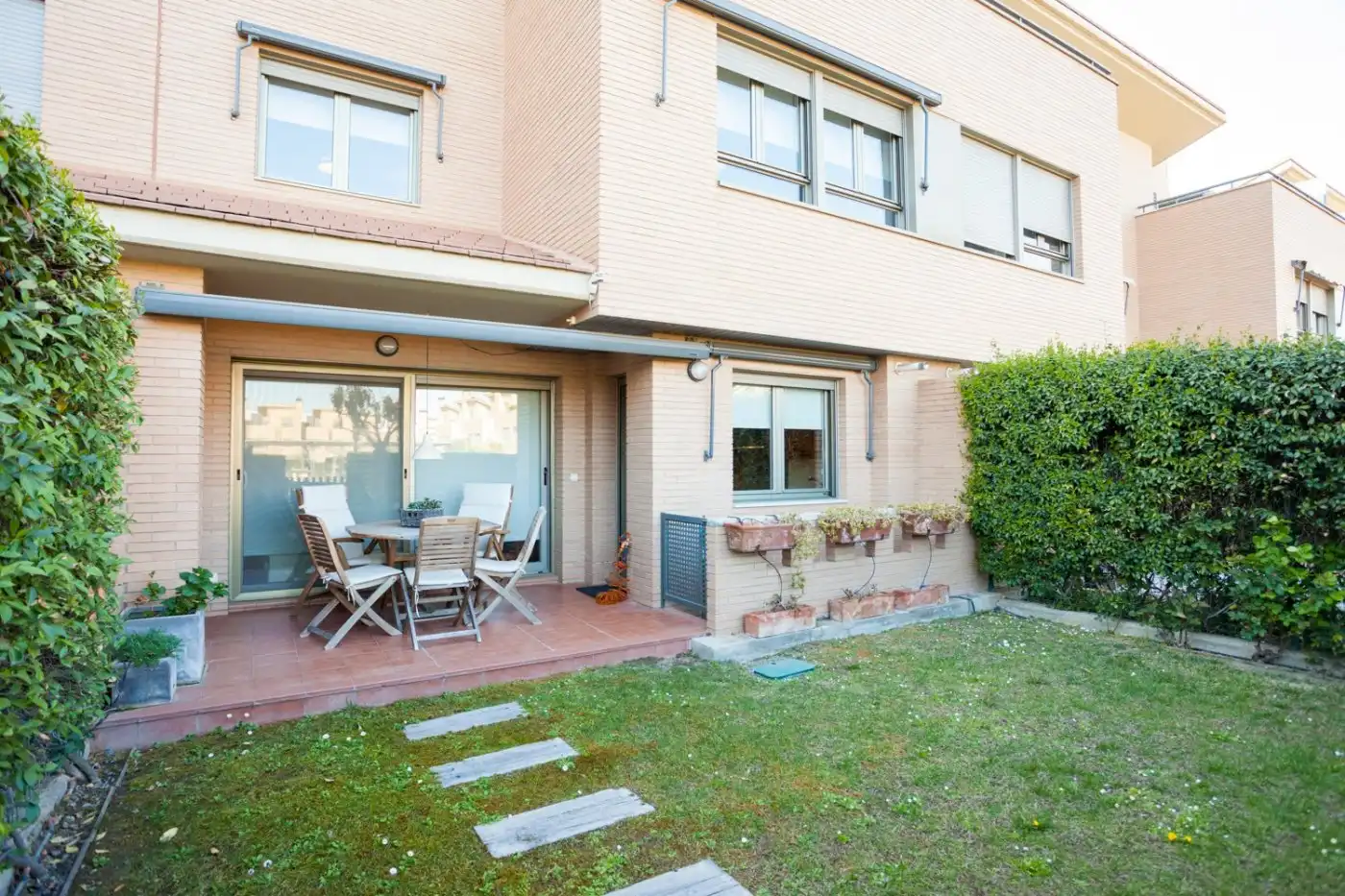 Terrace of Detached homes for sale in Zaragoza  with Air Conditioner, Heating and Private garden