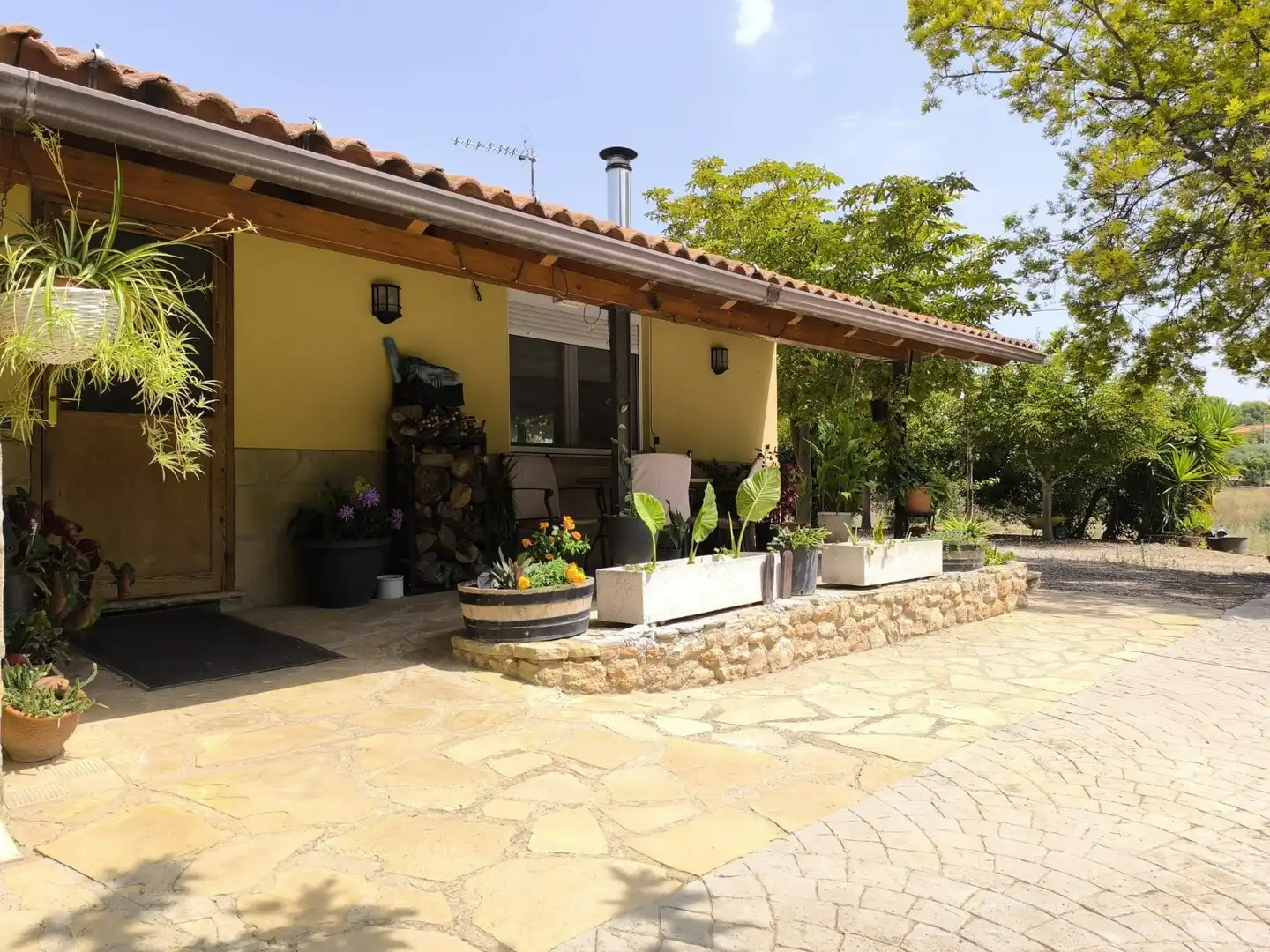 Terrasse von Country house zum Verkauf in Valls mit Klimaanlage, Privatgarten und Abstellraum