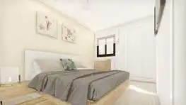 Bedroom of Flat for sale in Rincón de la Victoria  with Air Conditioner, Heating and Terrace