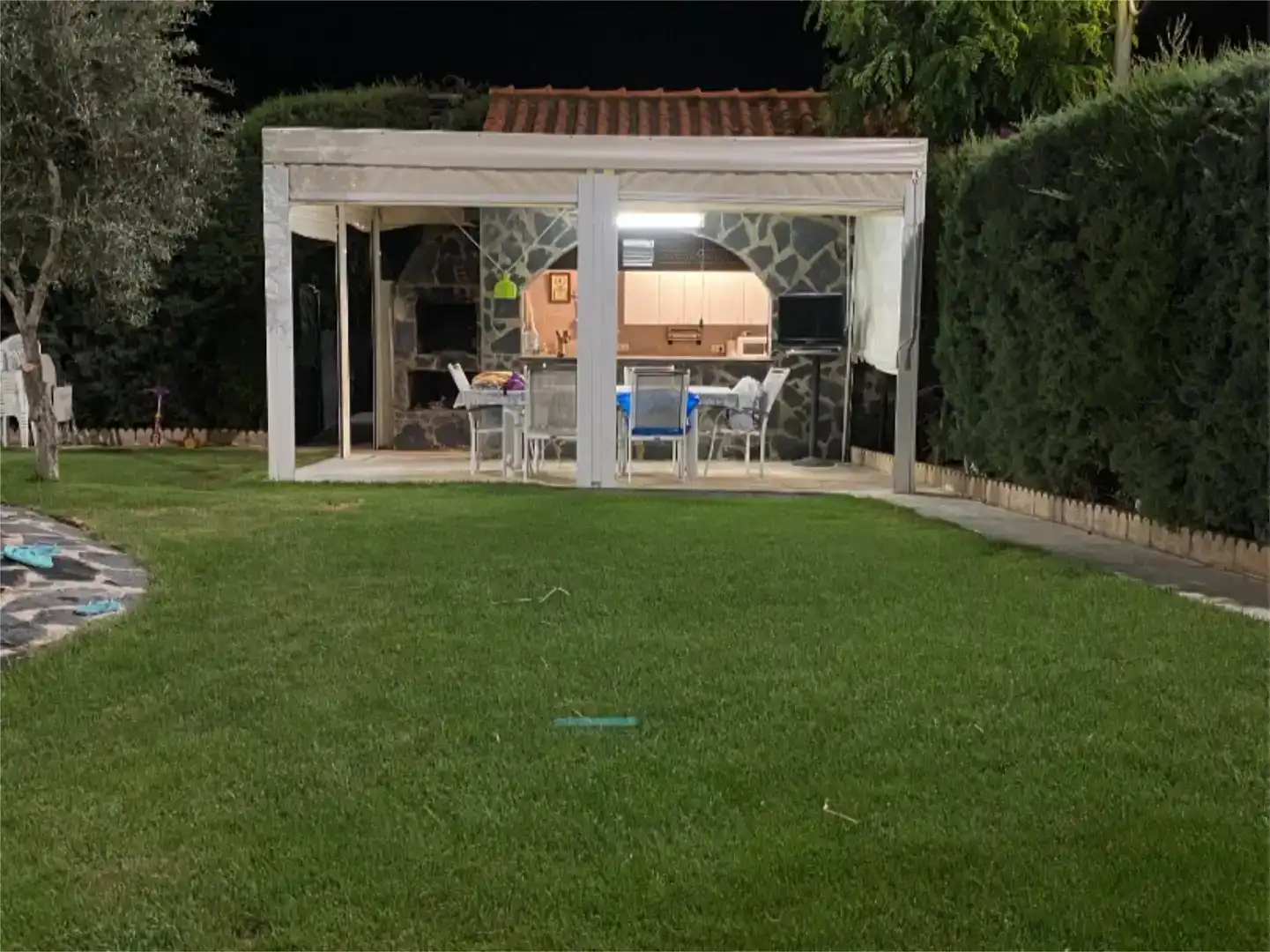 Terrasse von Wohnung zur Miete in Valverde de Leganés mit Klimaanlage, Privatgarten und Schwimmbad